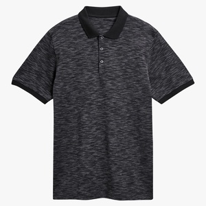 เสื้อโปโลแขนสั้นสำหรับผู้ชายผ้าถักลายตามสั่งแบบแฟชั่นล่าสุด - Product Image 1