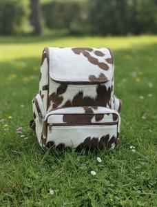 Premium Cowhide Leather Hair On Backpack Travel Laptop Rucksack Vintage School Bag Durable Handmade LHBP-0041 - Product Image 3