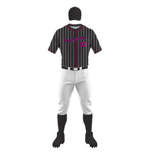 Uniformes de Béisbol de Moda, Conjuntos de Uniformes Deportivos con Nombre de Equipo Personalizado, Manga Corta, Impresos, Unisex, Hechos de Poliéster, Diseño Más Reciente - Product Image 2
