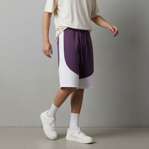 Comfortable Solid Color 100% Cotton Men's Elastic Waist Cargo Shorts Summer Casual Breathable Quick Dry High Street shorts - Product Image 4