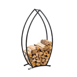 Support à bûches robuste en fer forgé, fait main, très tendance, pour rangement extérieur de bois de chauffage, taille et forme personnalisables - Product Image 4