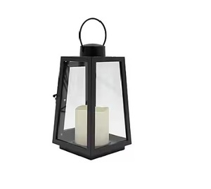 Modern Selling Metal & Glass <b>Lantern</b> With Shiny <b>Black</b> Finish Metal Candle <b>Lanterns</b> for Outdoor & Home Decor Customized - Product Image 1