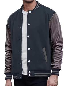 OEM Custom Logo <b>Men's</b> Wool Varsity Jacket College Baseball Letterman Hooded Winter Coat Jacket For <b>Men</b> - Product Image 6