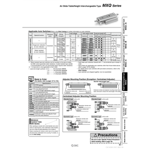 Table coulissante pneumatique SMC MXQ25-20ZA - Product Image 1