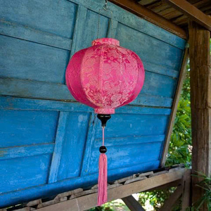Bulk <b>Balloon</b> Shape Silk Lanterns Vietnam Bamboo Frame Silk Lanterns <b>Decorative</b> Silk Lanterns For Party <b>Decor</b> - Product Image 5