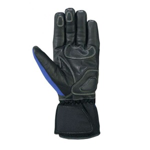 Gants de course en cuir à doigts entiers avec sangle de poignet réglable pour la conduite en extérieur, design unisexe résistant à l'usure et à panneaux - Product Image 3