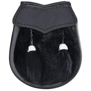 Sporrans écossais en cuir et crin de cheval, Sporrans de kilt en cuir véritable gaufré, Sporrans traditionnels en crin de cheval à prix bas - Product Image 3