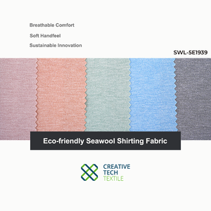 Solution textile durable SWL-5E1939 Laine de mer texturée PET/Polyester=70/30, idéale pour les hauts de cyclisme pour les trajets quotidiens - Product Image 6