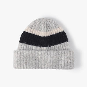 En gros : Bonnets tricotés classiques de qualité, style streetwear d'hiver, bonnets à carreaux de créateur pour l'hiver, unisexe avec lettres - Product Image 2
