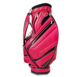 Sac de golf léger personnalisé en polyester rouge imperméable à motif camouflage avec fermeture éclair pour le parcours - Product Image 1