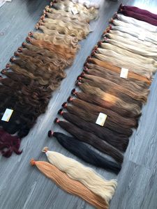 Extensions de cheveux vietnamiens 100% Remy bruts, kératine italienne I-Tips, style lisse soyeux, pré-collées, couleur claire - Product Image 2