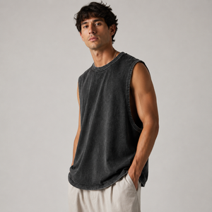 Custom Woven Label Drop Shoulder Design Scoop Neck Tank <b>Top</b> Breathable <b>Mesh</b> Fabric For Basketball Fitness OEM Custom Style - Product Image 2