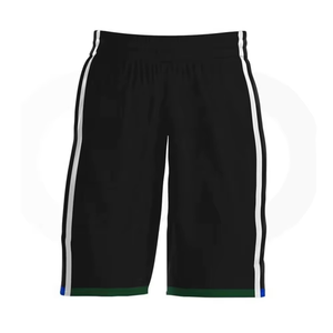 Uniforme de Baloncesto Personalizable Negro Verde Blanco Sublimado 100% Poliéster Transpirable Cuello en V Sin Mangas Jersey de Equipo para Adultos - Product Image 5