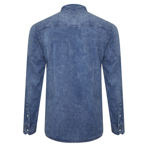 Camisas de mezclilla de moda, de alta calidad, con colores personalizados, de manga larga, estilo vintage, transpirables, para hombre, recién llegadas. - Product Image 6