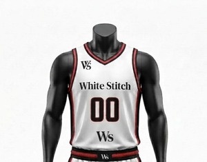 Camiseta de Baloncesto sin Mangas para Mujer, Color Blanco, Transpirable, de Spandex/Nailon, Cuello Redondo, 220g, Ropa Deportiva para Todas las Temporadas - Product Image 2