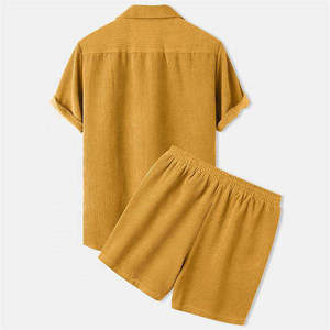 Cotton T-shirt and Short Set for Men Custom Man Shorts and Tshirt Set Men's T-shirts of 2 Pieces - Product Image 2