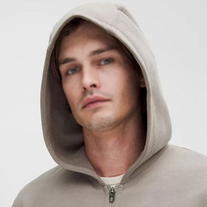 Sudadera con Capucha Extra Grande para Hombre, de Forro Polar, Color Sólido, Corte Regular Informal, para Otoño, 100% Algodón, Transpirable y Ecológica - Product Image 4