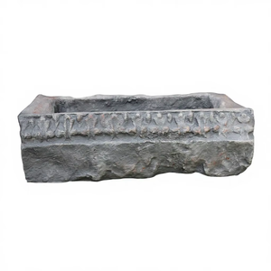 Best Selling New Arrival KNT Modern Luxury Brown FRP Unbreakable Lightweight Floor Garden Plant <b>Pots</b> Rough Finish Flower <b>Pots</b> - Product Image 1