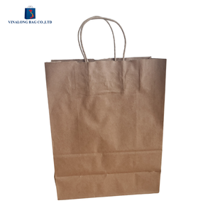 Sacs en papier kraft écologiques avec logo personnalisé, vente en gros, emballage pour le shopping, fabricant OEM, commandes en gros acceptées - Product Image 5