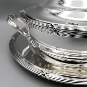 หม้อตุ๋นสเตนเลสสตีลแบบคลาสสิกสมัยใหม่ ทนทาน เป็นมิตรกับสิ่งแวดล้อม ไม่ติดกระทะ |   ออกแบบมาเพื่อโรงแรมและร้านอาหารทุกประเภท - Product Image 5