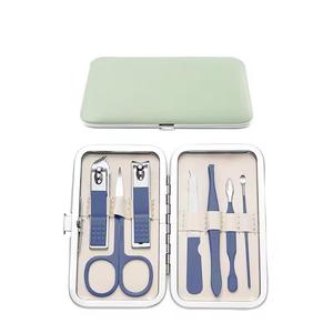 Classic Stainless Steel <b>Nail</b> <b>Kit</b> 7 in 1 Portable Case Manicure Tools Set for Adult Use - Product Image 2