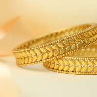 Bracelets en feuilles de Tridha royal, argent sterling 925 plaqué or, design floral, bracelet tendance pour femme, cadeau de mariage