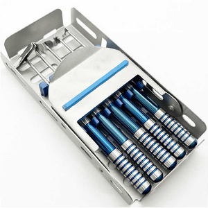 ชุดแปรงทำความสะอาดแบบนุ่ม BBI-340 ของ Bone Bridge Instruments ชุด 5 ชิ้น ทำจากสแตนเลสสตีล สำหรับอุปกรณ์ฝังในช่องปาก ด้ามจับออกแบบตามหลักสรีรศาสตร์ ได้รับมาตรฐาน CE - Product Image 1