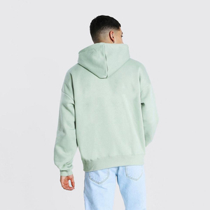 Sweat à capuche oversize pour homme, en coton épais respirant et imperméable, collection hiver 2026, haute qualité, prix raisonnable - Product Image 4