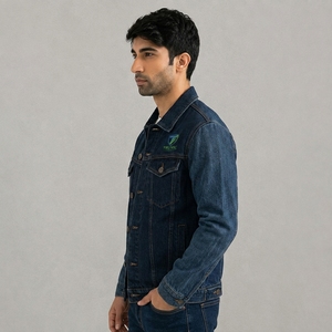 Vestes en jean pour hommes sur mesure OEM, coupe oversize, manches longues, boutonnées, de haute qualité avec poches, grandes tailles 2026 - Product Image 5