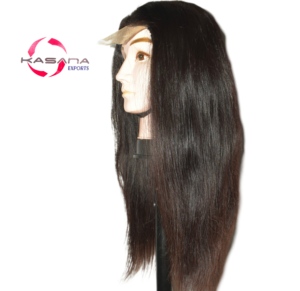 Natural Indian Remy Human Hair 5x5 <b>Closure</b> <b>Wig</b> Pre Plucked Hairline Glueless Lace Machine Double Weft All Colors Custom Made - Product Image 5