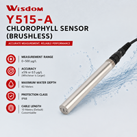 Capteur de chlorophylle sans balais en ligne pour la surveillance des eaux à forte teneur en algues, méthode de fluorescence 0-500 mg/L, profondeur d'eau 60 m, RS485 MODBUS