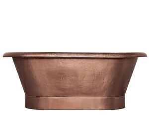 Baignoire mexicaine sur piédestal en cuivre, fabriquée à la main à partir de cuivre pur, à prix abordable et très demandée. - Product Image 6