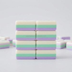 In Stock Luxury Light Purple 160 Acrylic Painted after engraving Travel mahjong <b>Set</b> American Mahjong Tiles - Product Image 3