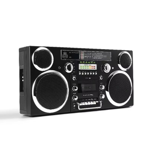Boombox rétro personnalisé en usine, lecteur de CD et de cassettes, USB, MP3, radio AM/FM, 60W, portable, grand format, pour le travail, les études, l'extérieur, la maison - Product Image 3