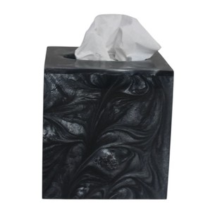 Elegant Resin Tissue <b>Box</b> Organizer Stylish Decorative Home Accessory for Dining <b>Tables</b> and <b>Coffee</b> <b>Tables</b> - Product Image 5