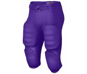 Mens Black White Stripe Padded American Football Pants Belt Closure Regular Fit <b>Athletic</b> Practice Game Performance Sportswear - Product Image 3