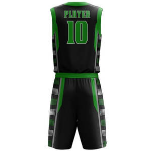 Tenue de Basketball Personnalisée Noire et Vert Néon 2026 – Maillot 2025 Entièrement Sublimé – Kit d'Équipe Professionnel – Vêtements de Sport Athlétiques - Product Image 5