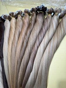 ผมต่อเวียดนามคุณภาพพรีเมียม NASA HAIR VIETNAM แบบเย็บด้วยเครื่องจักร  ฟอกสีแล้ว  ซุปเปอร์ดับเบิ้ลดรอน  ผมตรง  น้ำหนัก 100 กรัมต่อช่อ - Product Image 2