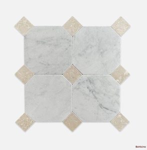 Natural White Ceramic Mosaic Tile Modern Parquet Hexagon Polished Stone <b>Wall</b> <b>Cladding</b> for Luxury Interior <b>Walls</b> Kitchen - Product Image 3