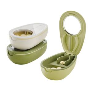 เครื่องตัดยาพร้อมกล่องเก็บยา วัสดุ PP สีเขียวสำหรับเก็บยา - Product Image 2