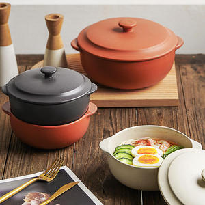 Big Terracotta Clay Pot Eco-Friendly Indian Style for Gas & Induction Cookers with Clay Cover Home Decor & Cooking <b>Cookware</b> - Product Image 3