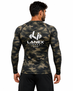 <b>Men's</b> <b>Compression</b> Rash Guard Long Sleeve Gym <b>Shirt</b> Camouflage Athletic Workout Training Fitness Base Layer Sportswear Top - Product Image 4