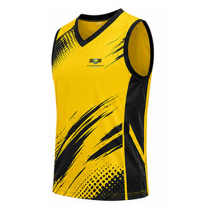 Maillot de volley sans manches personnalisé pour équipe sportive avec tissu respirant, toucher doux et mouvements flexibles - Product Image 2