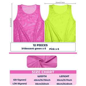 Camisetas de fútbol sin mangas, petos de entrenamiento de malla, transpirables, de secado rápido, último diseño, nuevo color, para uso deportivo, petos de entrenamiento. - Product Image 2