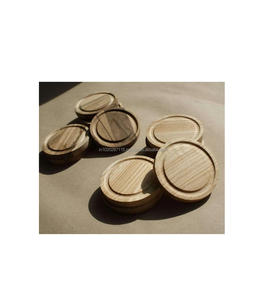 ชุดถาดรองแก้วไม้สำหรับตกแต่งพร้อมงานแกะสลักที่ประณีตเหมาะสำหรับเป็นของขวัญงานแต่งงานของขวัญขึ้นบ้านใหม่ - Product Image 1