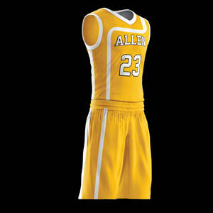 Uniformes de Baloncesto Personalizados con Sublimación Completa de Secado Rápido, Nuevo Modelo, Jersey y Pantalones Cortos Reversibles, Conjuntos Transpirables Estampados - Product Image 3