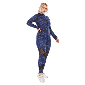 Women's Halter 3-Piece <b>Yoga</b> Set Four-Way Stretch Plus Size High Waist Nylon Spandex Sports Bra Leggings <b>Jacket</b> Workout Gym Wear - Product Image 1