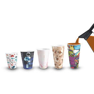 Tasses à café en papier couché PE recyclables à mur unique de qualité alimentaire jetables de la meilleure qualité 20oz pour le thé au lait - Product Image 2
