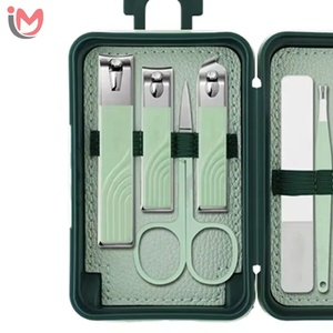 Coupe-ongles, outil de beauté, portable, en acier inoxydable, ensemble de manucure 12 en 1 avec étui en plastique, pour les doigts, cadeau pour la maison - Product Image 2