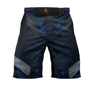 Pantalones Cortos de Grappling para Hombre, Tela Resistente, Logotipo Frontal, Secado Rápido, Ligeros, para Entrenamiento de MMA, Práctica de Lucha, Acondicionamiento Físico - Product Image 1